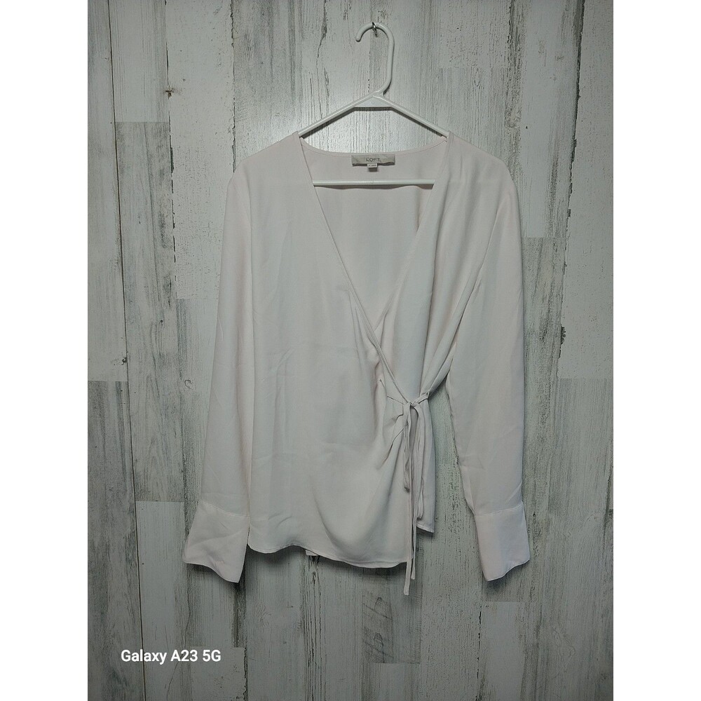 LOFT Women’s Medium Pink Wrap Top